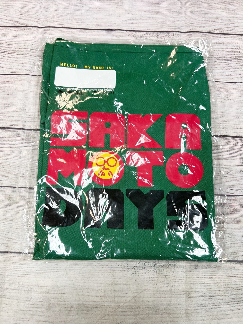NEW Official Netflix Anime expo Sakamoto Days Promo Apron Green 2025 Sealed